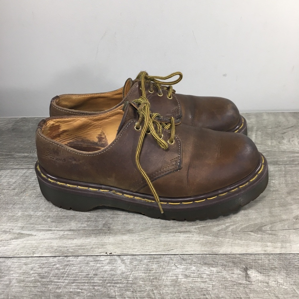 Dr. Doc Martens Bex Crazy Horse 1461 England Smooth Leather Women’s Shoes Size 7